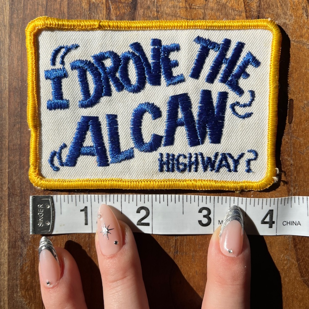 3/$30 🌟 Vintage Embroidered Alcan Highway Patch - Picture 5 of 6